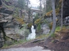 Down streams Athabasca falls