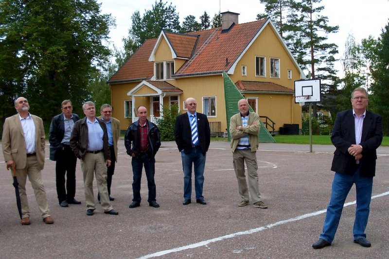 Från vänster: Leif, Per, Lennart, Jan, Mats, Sven, Olle och Christer.