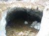 Glaciar tunnel at Mount Edith Cavell