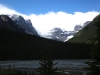 Stutfield Glacier seen from the Icefield Parkway