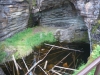 Down streams Athabasca falls