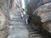 Down streams Athabasca falls